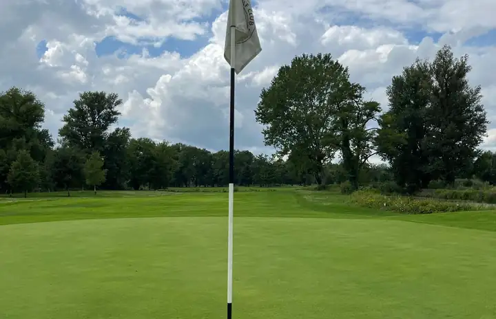 Golf course putting green